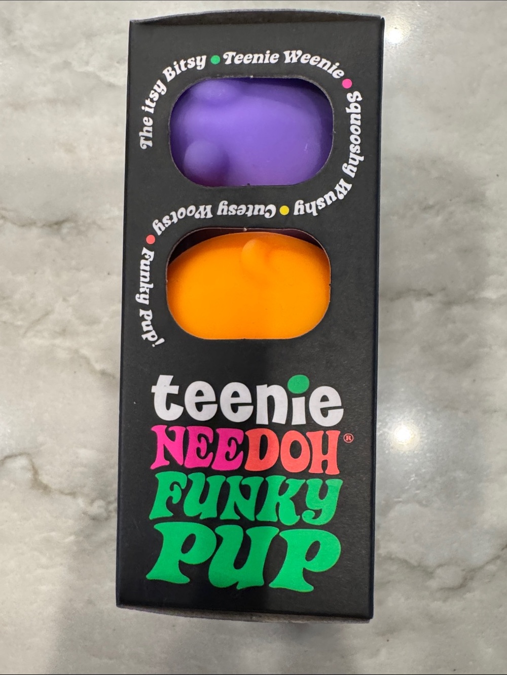 Teenie Needoh Funky Pup 3-Pack Kids Toy - Purple, Orange, Pink - Picture 3 of 5